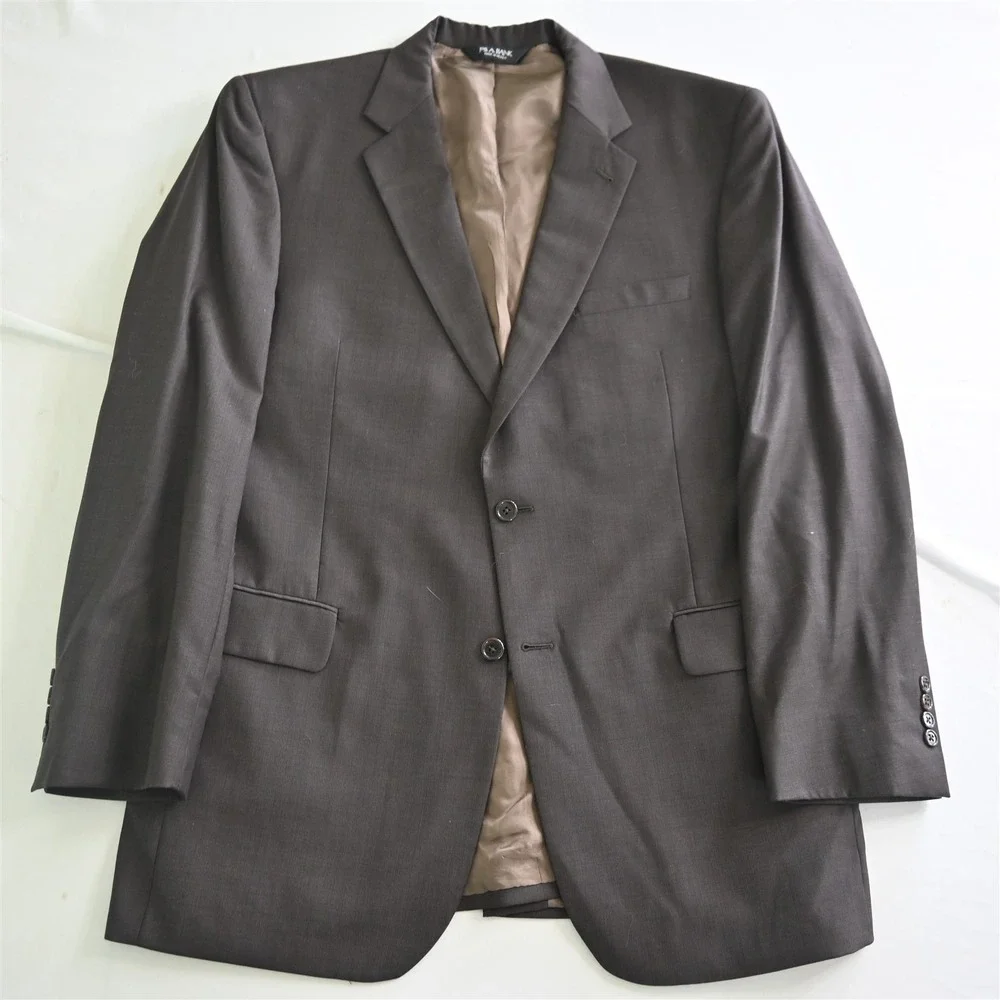 Jos. A.‎ Bank 44L 36x32 Brown 100% Wool Gordon Mens Jacket Pants Suit